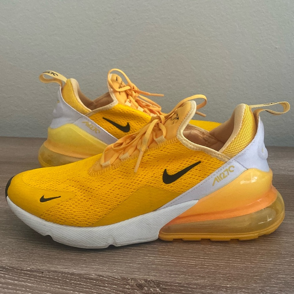 Yellow Nike Air27c shoes